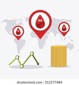 Oil industry design, vector illustration eps 10.