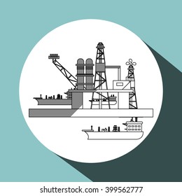 Oil Industry design, vector illustration