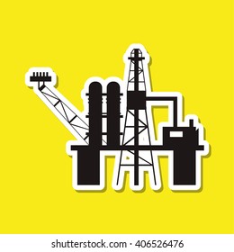 Oil industry design, vector illustration