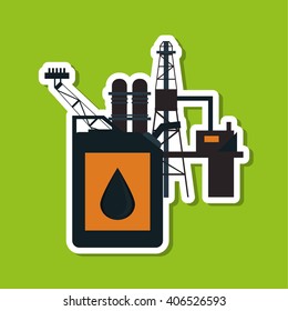 Oil industry design, vector illustration