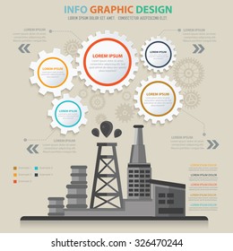 Oil industry design,info graphic concept,vector