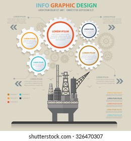 Oil industry design,info graphic concept,vector