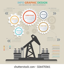 Oil industry design,info graphic concept,vector