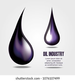 oil industry with drops