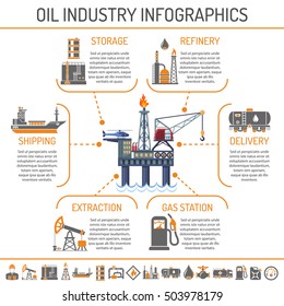 Industria petrolera, producción y transporte de aceite y gasolina Infografía Dos Iconos Color Set con petroleo, plataforma y barriles. Ilustración vectorial aislada.