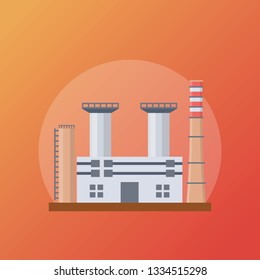 Oil industry flat icon 
