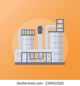Oil industry flat icon 