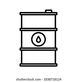 oil industry icon. Oil barrel icon. drum oil icon. vector illustration