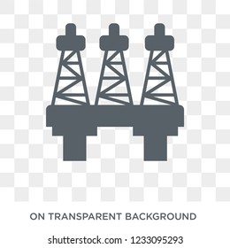 Oil industry icon. Oil industry design concept from Industry collection. Simple element vector illustration on transparent background.