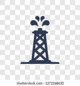 Oil industry icon. Trendy Oil industry logo concept on transparent background from Industry collection