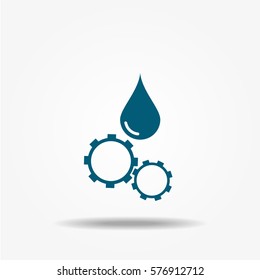 Oil industry icon, vector symbol