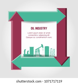 oil industry infographic template