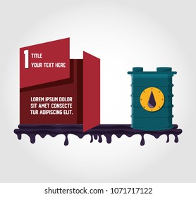 oil industry infographic template