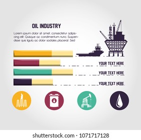 Oil Industry Infographic Template