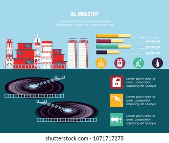 oil industry infographic template