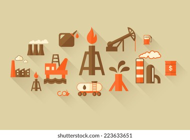 Oil Industry Infographic Template