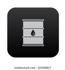 Oil industry on black button blackboard,vector