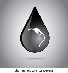oil  industry over  gray  background vector illustration