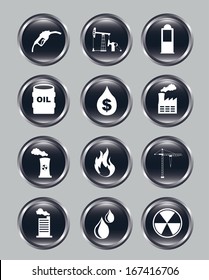 oil  industry over gray background vector illustration