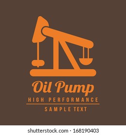 oil industry over gray background vector illustration