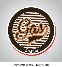 oil industry over gray  background vector illustration