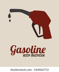 oil  industry over pink  background vector illustration