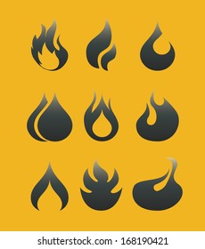 oil industry over yellow background vector illustration