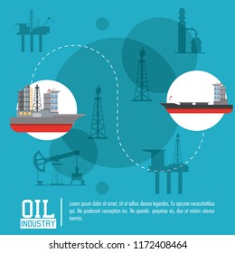 Oil industry poster