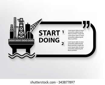Oil Industry Quotation Mark Speech Bubble,design