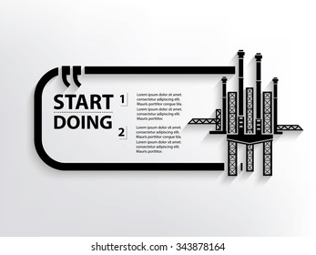 Oil industry Quotation Mark Speech Bubble,design