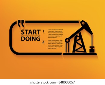 Oil industry Quotation Mark Speech Bubble,design