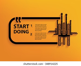 Oil industry Quotation Mark Speech Bubble,design