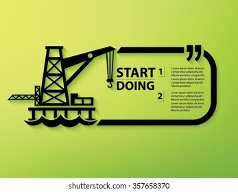 
Oil Industry Quotation Mark Speech Bubble,design