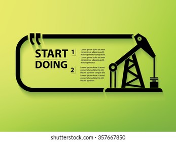 
Oil industry Quotation Mark Speech Bubble,design
