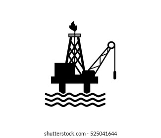 Oil Industry Oil Refinery Industry Industrial Business Company Image Vector Icon Logo Symbol