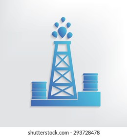 Oil industry symbol design,clean vector