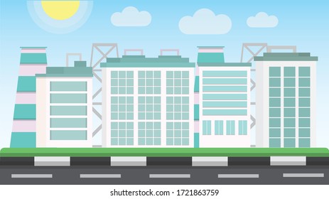 oil industry urban area business landscape