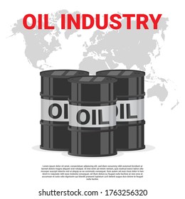 oil industry vector design. global industry concept