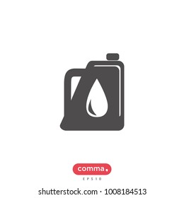 Oil industry vector icon, gasoline symbol