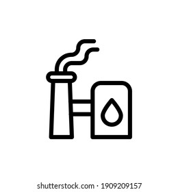 oil industry vector line icon