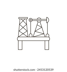 Symbol für Vektorgrafik der Ölindustrie