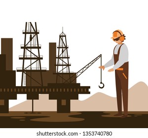 oil industry worker avatar character