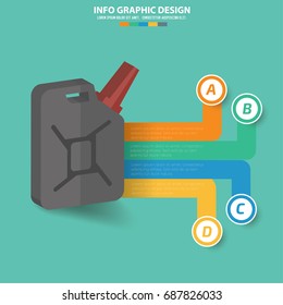 Oil info graphic design, vector