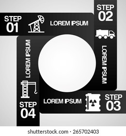 oil infographics design, vector illustration eps10 graphic 
