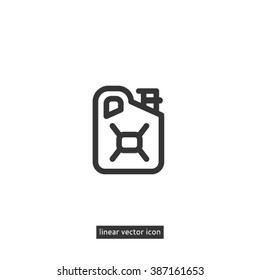 Oil Jerrycan. Vector icon oil. Oil icon.
