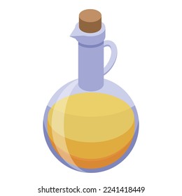 Oil jug icon isometric vector. Spanish food. Spain meal