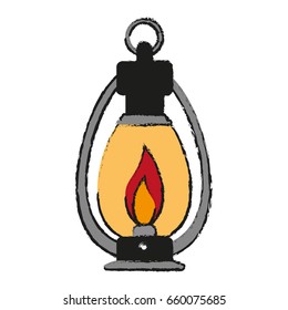 oil lamp camping related icon image 