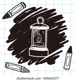 Oil lamp doodle