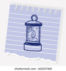 Oil lamp doodle