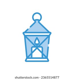 Öllampe Symbol Herbstvektorgrafik.